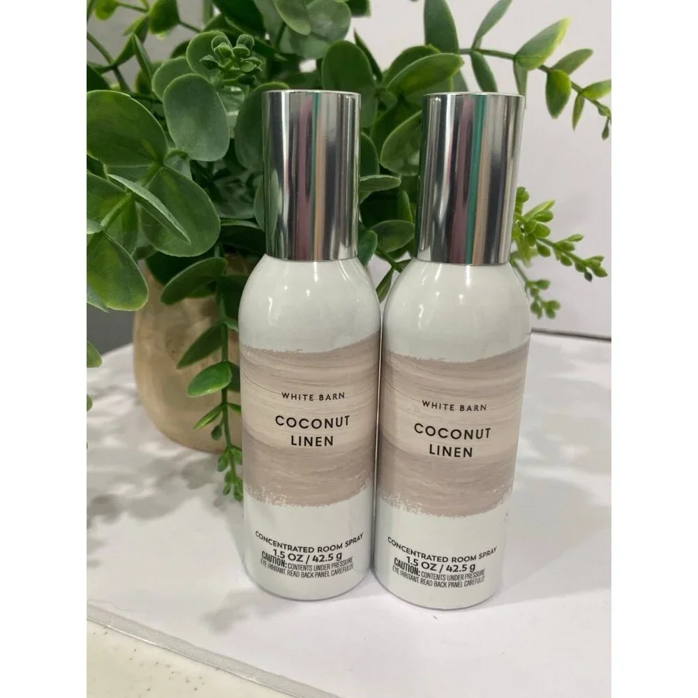 Bath & Body Works “Coconut Linen” 2 NEW Concentrated Room Sprays